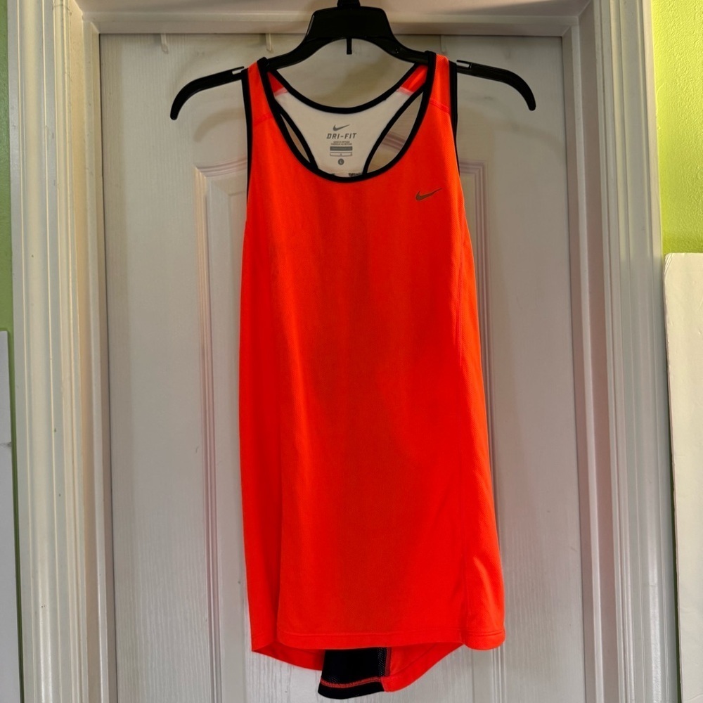 Nike Dri-Fit Orange & Dark Blue Tank Top